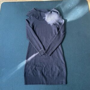 Michael Kors cowl neck brown sweater dress